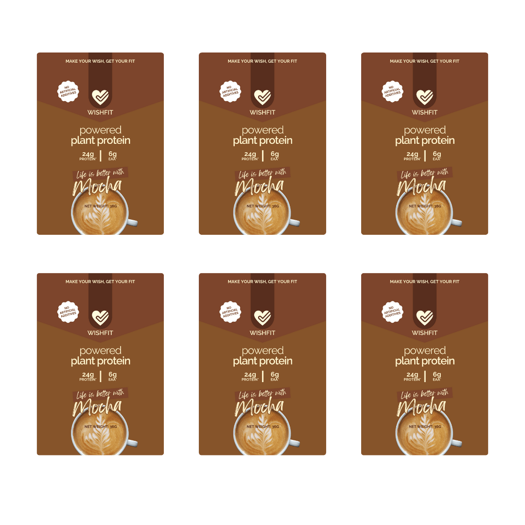 On-the-Go Plant Protein Sachets | Single Servings (6, 12, 18 Packs) - Wishfit Wellness