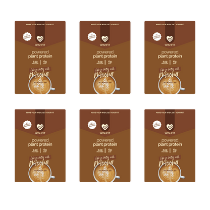 On-the-Go Plant Protein Sachets | Single Servings (6, 12, 18 Packs) - Wishfit Wellness