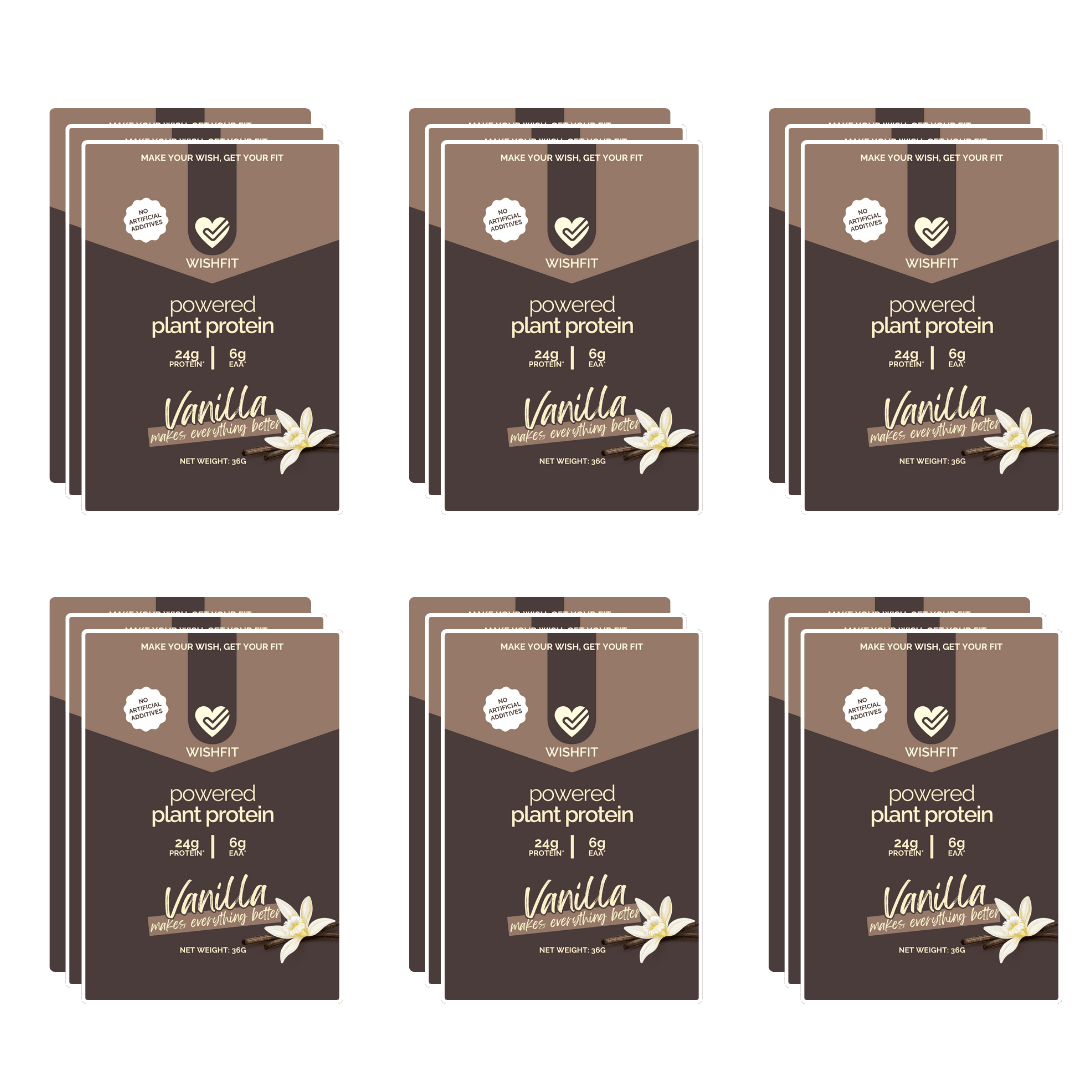 On-the-Go Plant Protein Sachets | Single Servings (6, 12, 18 Packs) - Wishfit Wellness