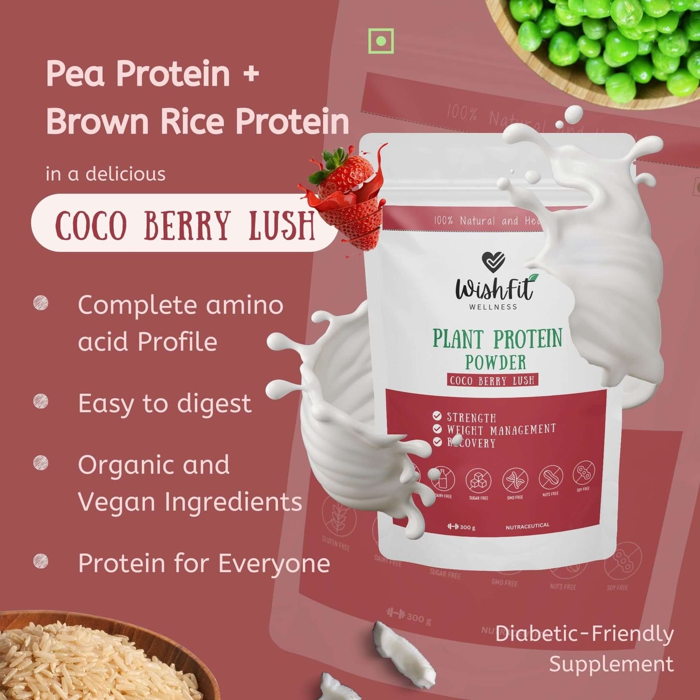 Pea protein and brown rice protien benefits
