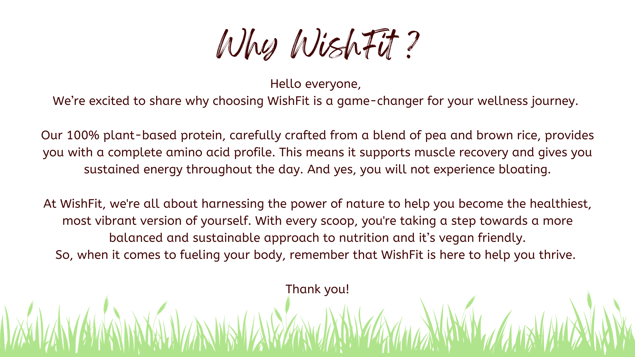 Why WishFit Plant Protein is Best