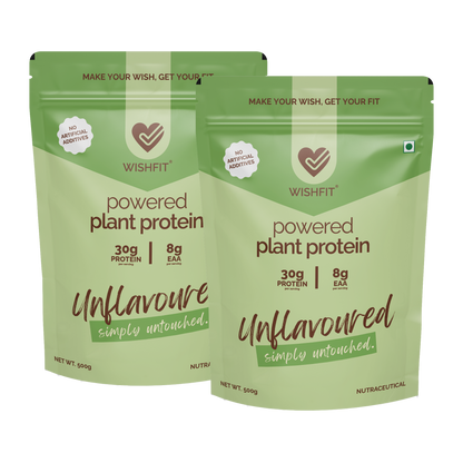 WISHFIT Powered Plant Protein - Unflavoured, simply untouched