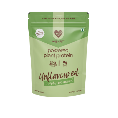 WISHFIT Powered Plant Protein - Unflavoured, simply untouched