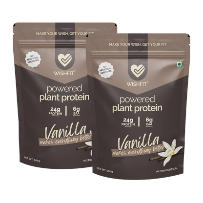 WISHFIT Powered Plant Protein - VANILLA makes everything better