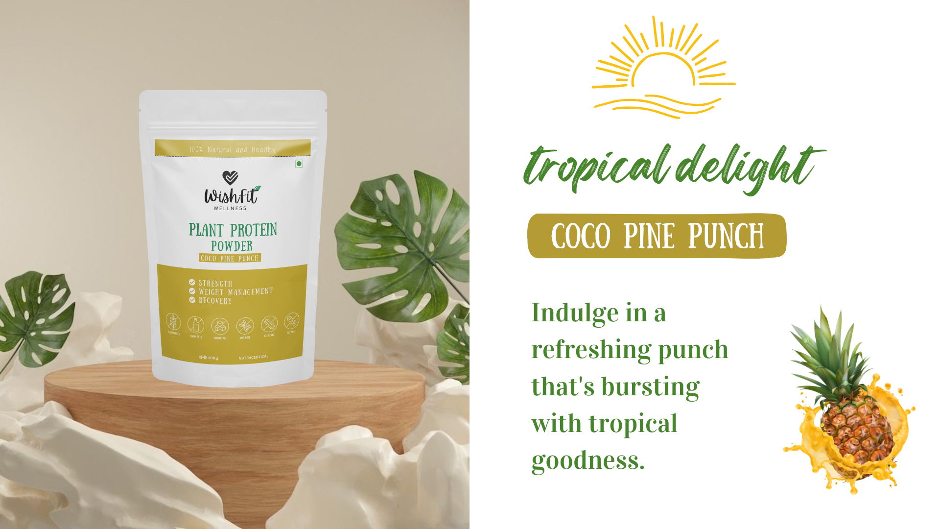 WishFit Coco Pine Punch is Best Tropical Flavor